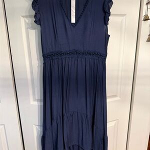 Navy Blue Casual Womens Dress XL